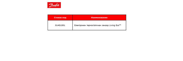 Промоция на термостатичен сензор от Danfoss Living Eco